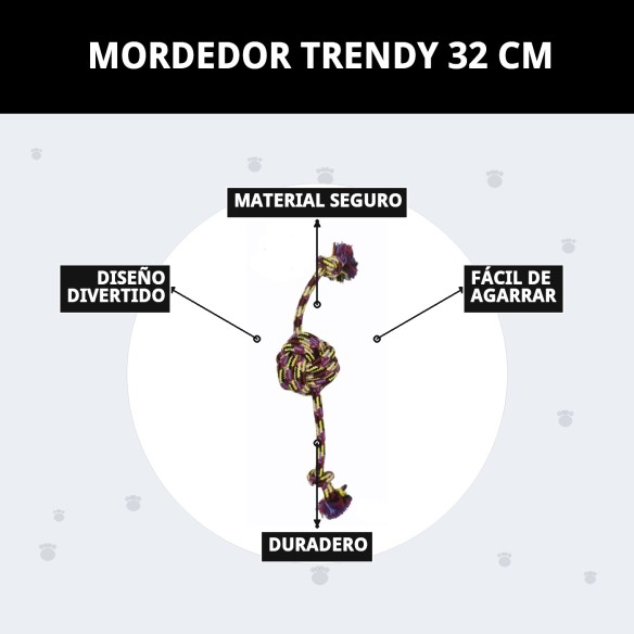 Mordedor Trendy 32 cm: Diversión y Salud para tu Mascota
