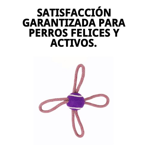 Mordedor Lazo Pelota Tenis 28 cm para Perros Activos