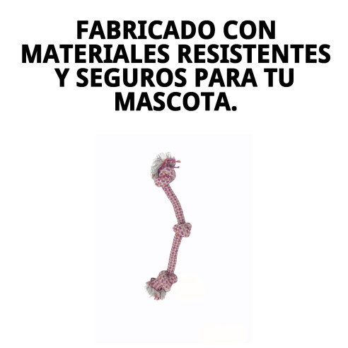 Mordedor 3 Nudos 35 cm para perros: diversión y salud dental