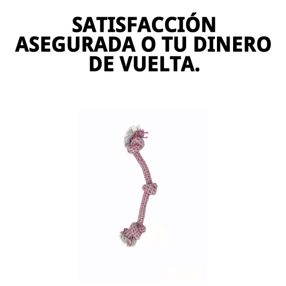 Mordedor 3 Nudos 35 cm para perros: diversión y salud dental