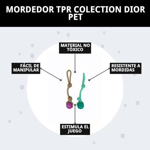 Mordedor TPR Collection Dior Pet: Diversión y Salud Canina