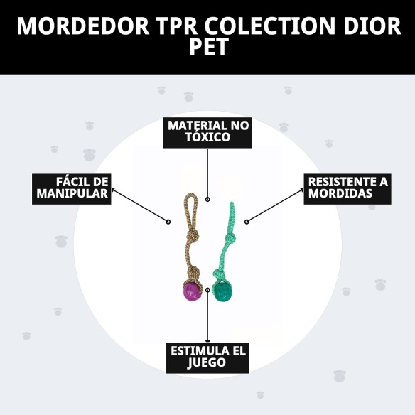 Mordedor TPR Collection Dior Pet: Diversión y Salud Canina