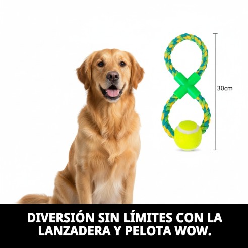 Lanzadera con pelota Wow: Diversión y ejercicio para tu perro