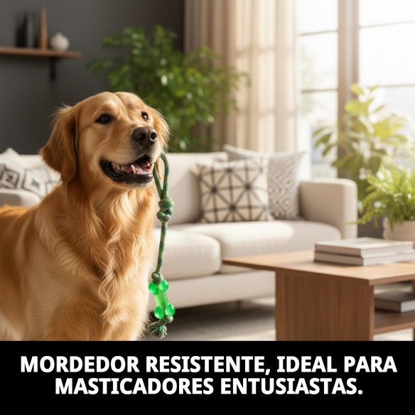 Mordedor TPR 50 cm Green: Juguete Duradero para Perros