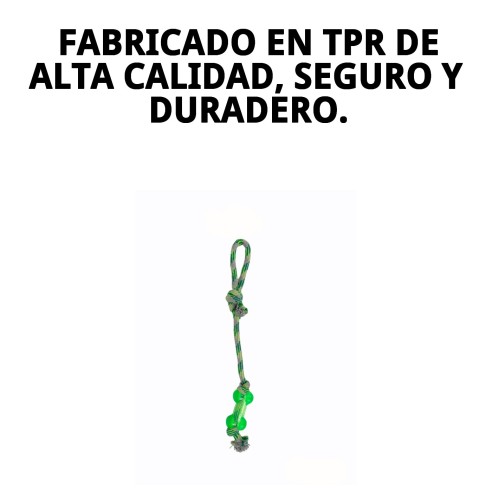 Mordedor TPR 50 cm Green: Juguete Duradero para Perros