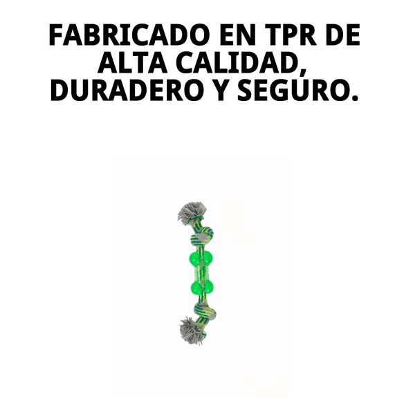 Mordedor TPR 26 cm para perros, diversión y salud dental