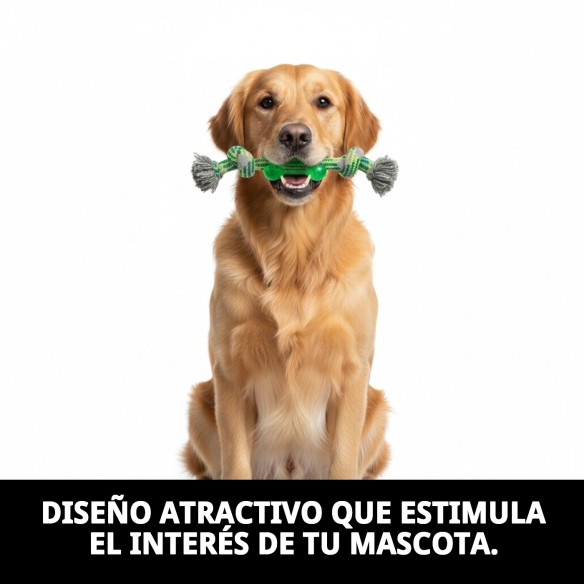 Mordedor TPR 26 cm para perros, diversión y salud dental