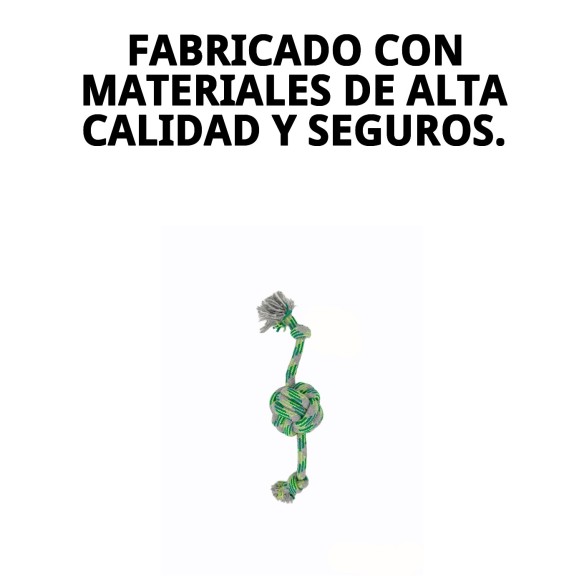 Mordedor Pelota para Perros 100% Algodón - Juguete Divertido