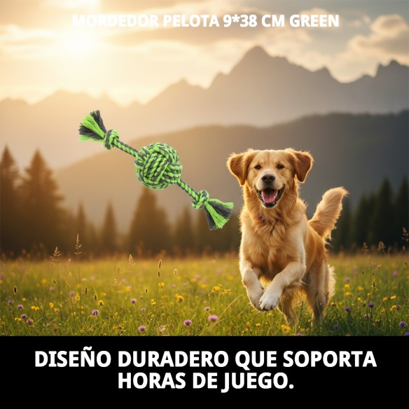 Mordedor Pelota para Perros 100% Algodón - Juguete Divertido