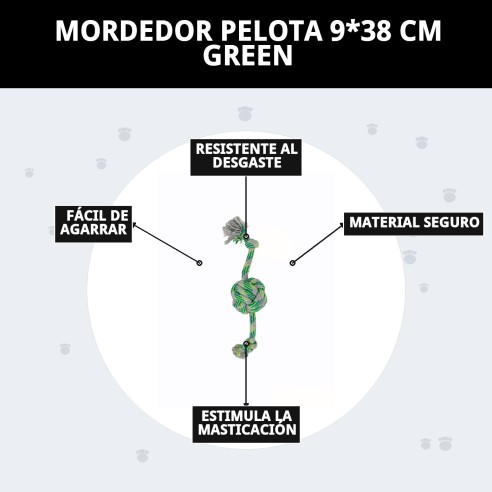 Mordedor Pelota para Perros 100% Algodón - Juguete Divertido