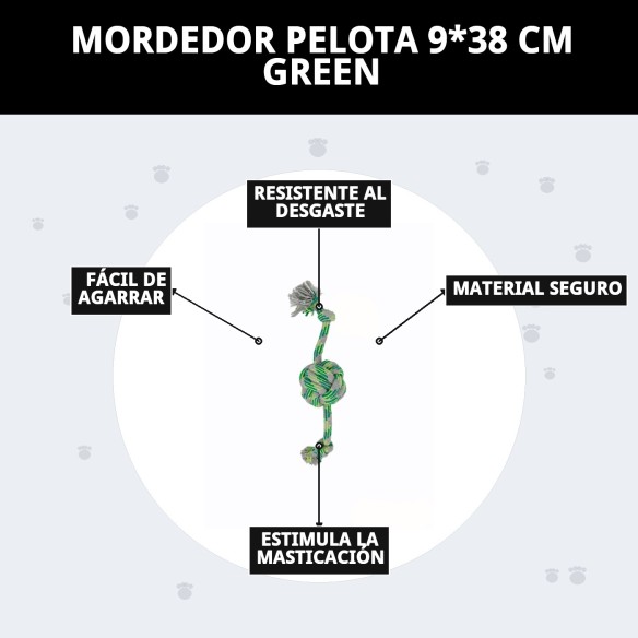 Mordedor Pelota para Perros 100% Algodón - Juguete Divertido