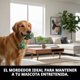 Mordedor Pelota 18 cm Green: Diversión y Salud Canina 2