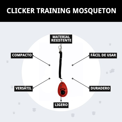 Clicker Training Mosquetón: Adiestra a tu Mascota Fácilmente