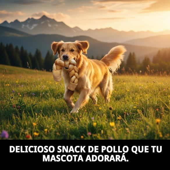 XMAS CRUTCH POLLO 250GR: Snack Rico para Perros Grandes