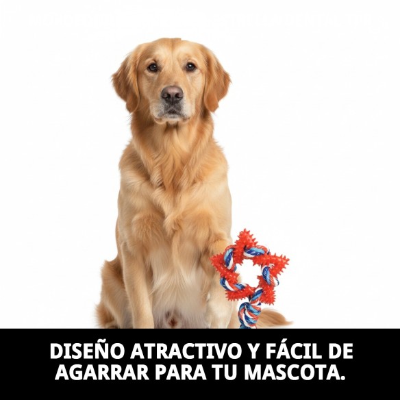 Mordedor Estrella Dental TPR para Perros - 26 cm