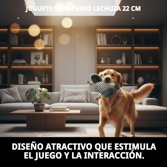 Juguete para Perro Lechuza 22 cm - Diversión Asegurada