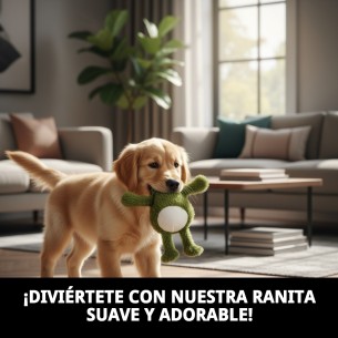 Peluche para Perro Ranita 20 cm - Juguete Suave y Divertido 2
