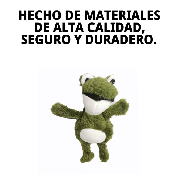 Peluche para Perro Ranita 20 cm - Juguete Suave y Divertido