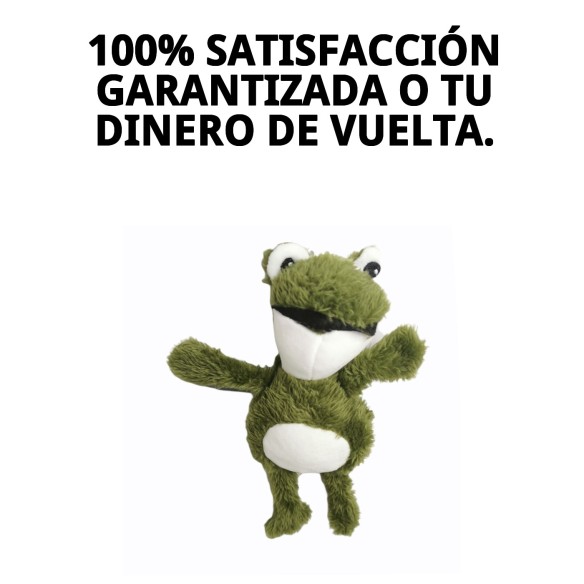 Peluche para Perro Ranita 20 cm - Juguete Suave y Divertido