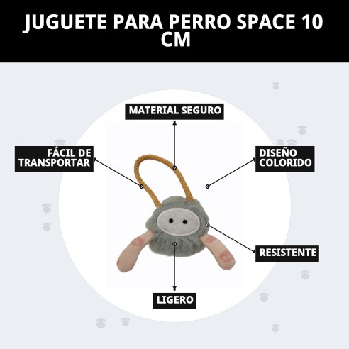 Juguete para Perro Space 10 cm - Diversión Intergaláctica