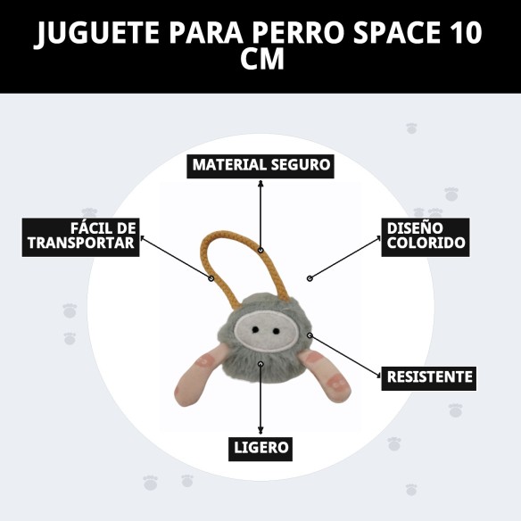 Juguete para Perro Space 10 cm - Diversión Intergaláctica