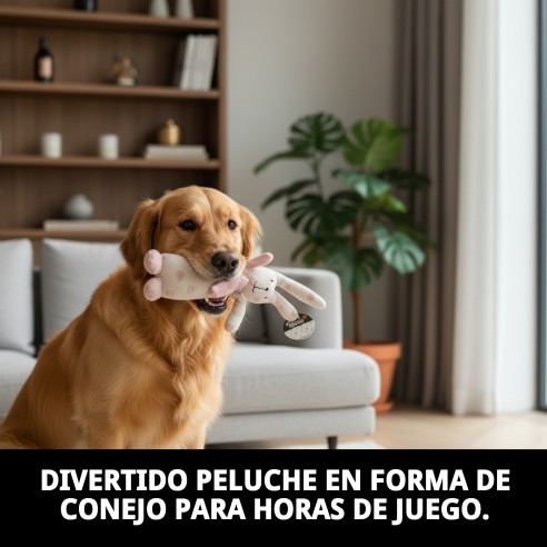 Peluche Conejo Trendy para Perro - 25 cm de Diversión