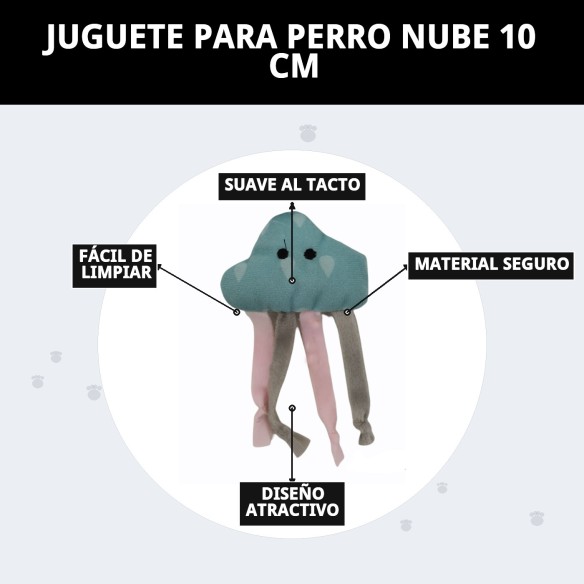 Juguete para Perro Nube 10 cm - Diversión Asegurada