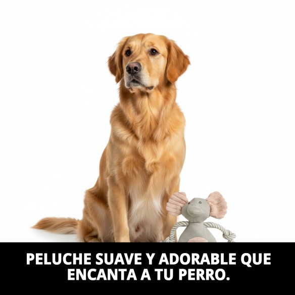 Peluche para Perro Dumbo 25 cm - Compañero Ideal para Jugar