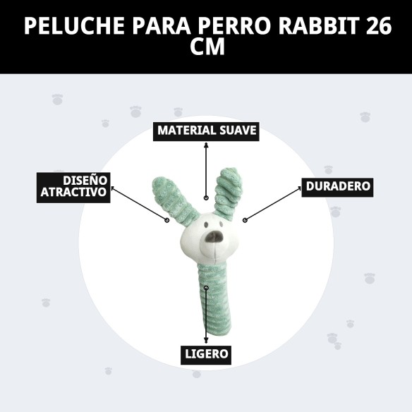 Peluche para Perro Rabbit 26 cm - Compañero Ideal para tu Mascota