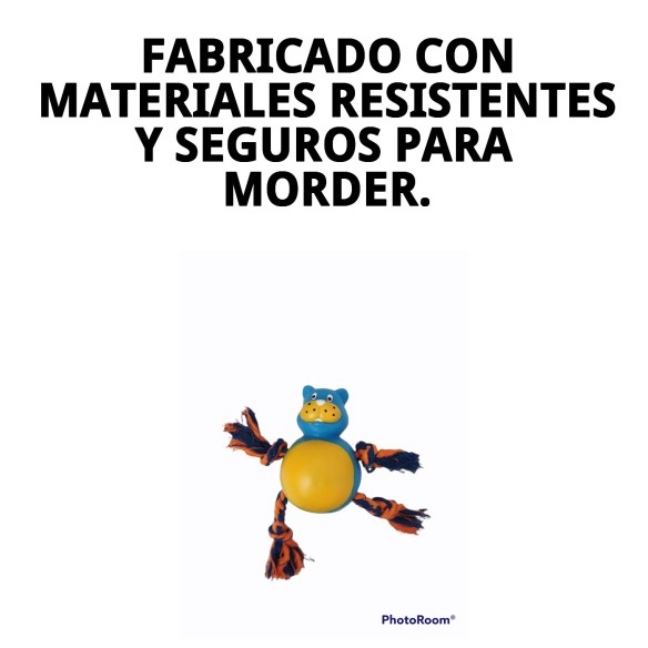 Juguete Mordedor Hipopótamo para Perros - 21 cm Divertido