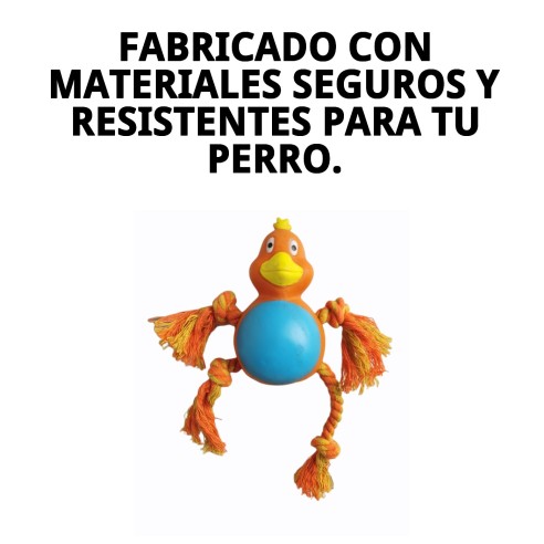 Juguete Mordedor Perro Pollito 21 cm - Diversión Asegurada