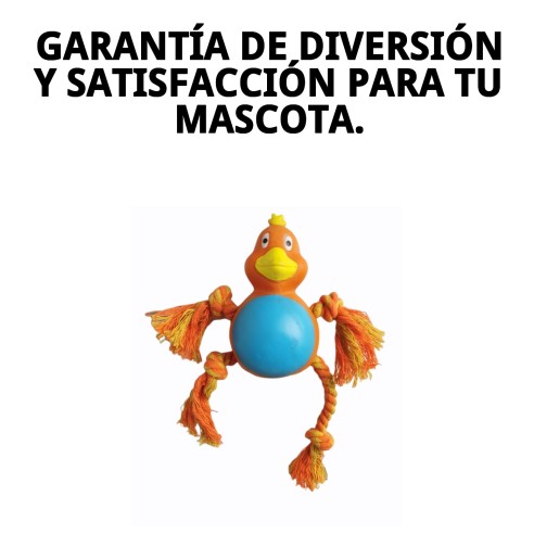 Juguete Mordedor Perro Pollito 21 cm - Diversión Asegurada