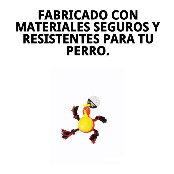Juguete Mordedor Gallina para Perros - 21 cm de Diversión