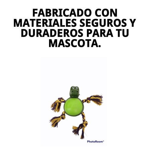 Juguete Mordedor Perro Cocodrilo 21 cm - Diversión Asegurada