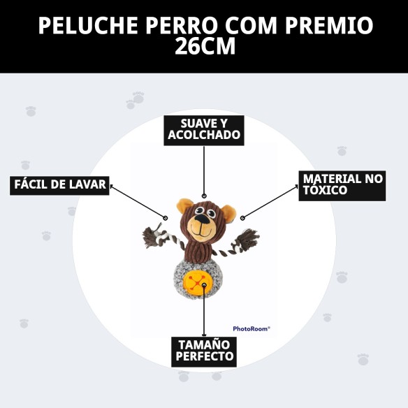 Peluche Perro 26cm - Compañero Ideal y Regalo Perfecto