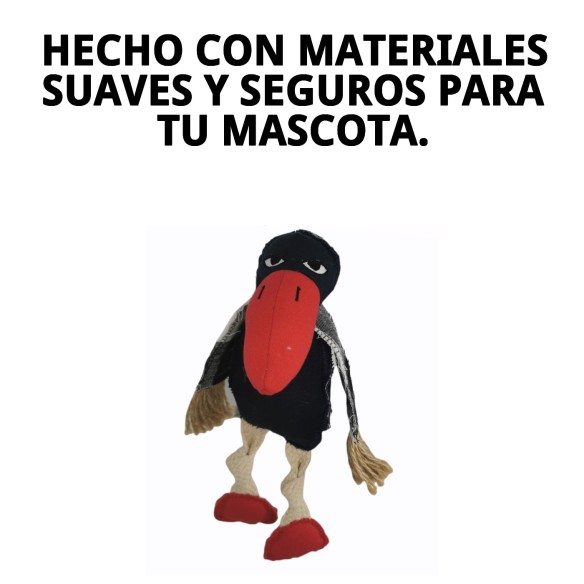 Peluche Tucán Crazy para Perros - 33 cm de Diversión