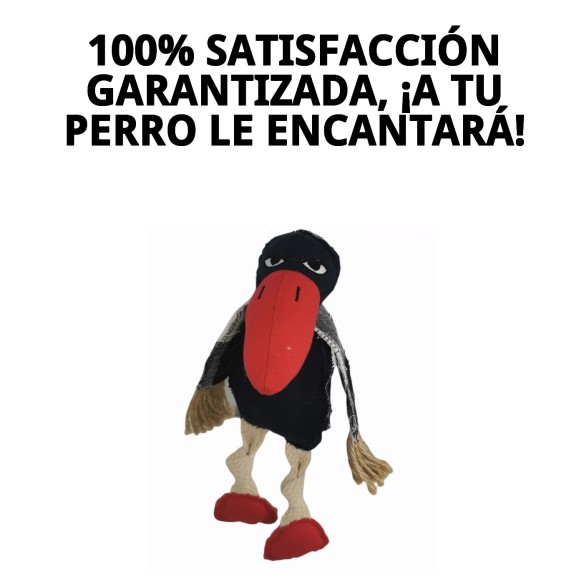 Peluche Tucán Crazy para Perros - 33 cm de Diversión