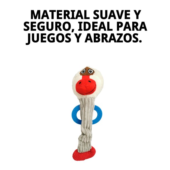 Peluche Perro con Mordedor Mono 45 cm - Diversión Asegurada