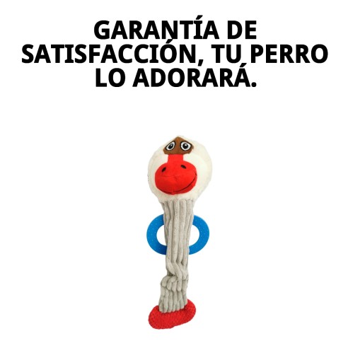 Peluche Perro con Mordedor Mono 45 cm - Diversión Asegurada