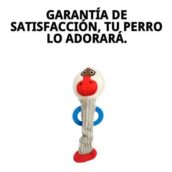 Peluche Perro con Mordedor Mono 45 cm - Diversión Asegurada