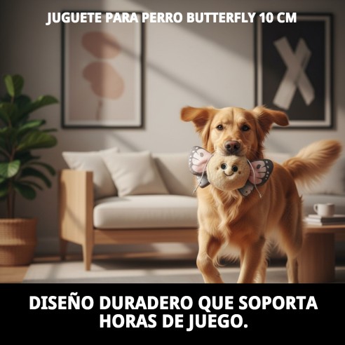 Juguete para Perro Butterfly 10 cm - Diversión Asegurada