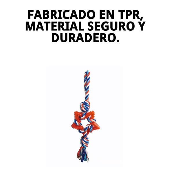 Lanzador Estrella Dental TPR 45cm: Juega y Cuida a tu Mascota