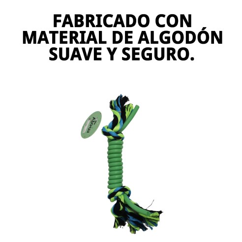 Mordedor de Silicona y Algodón para Mascotas - 25 cm