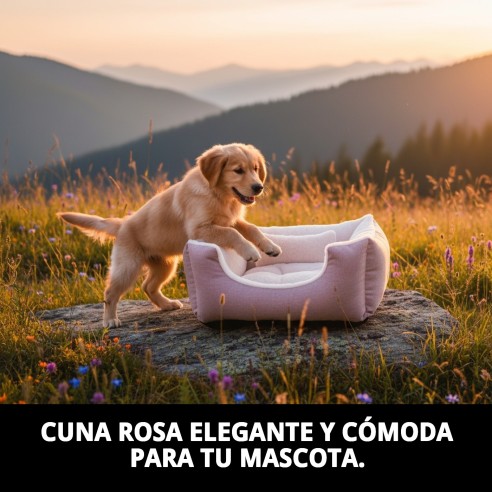 Cuna Rosa Dulce New Collection T-3 75x63x24 cm para Mascotas