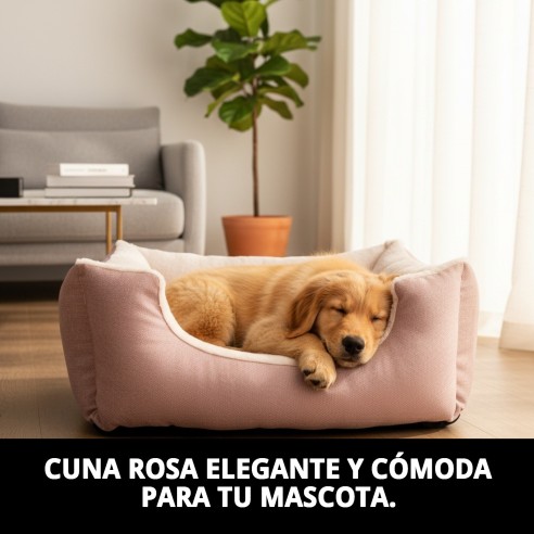 Cuna Rosa Dulce New Collection T-4 87x70x24 cm para Mascotas