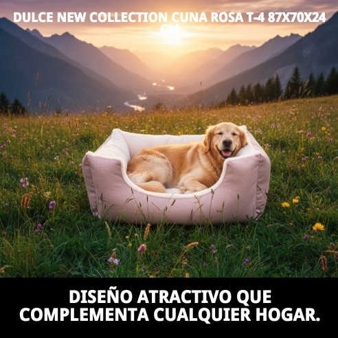 Cuna Rosa Dulce New Collection T-4 87x70x24 cm para Mascotas