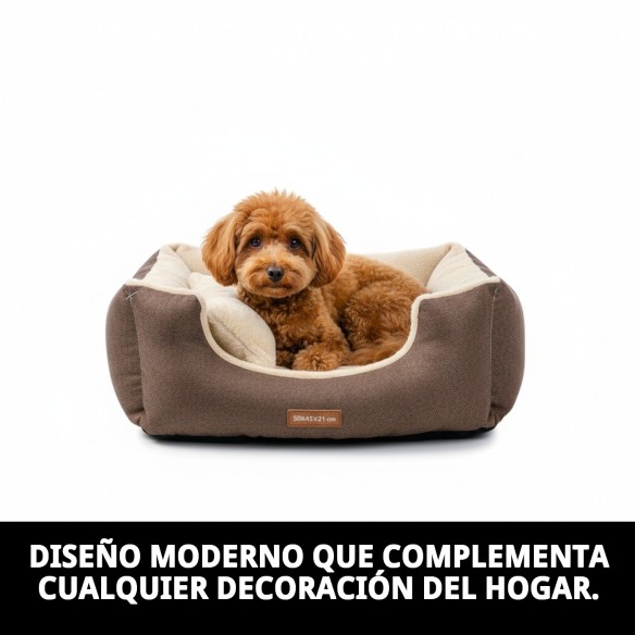 Cuna Marrón T-1 para Perros - New Collection Moly