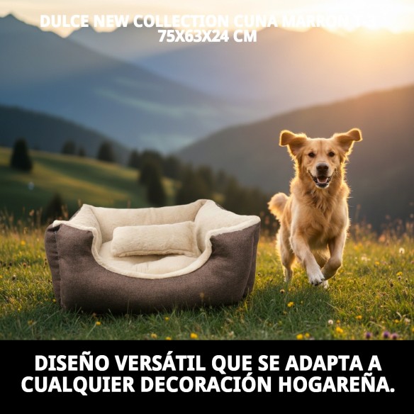 Cuna Marrón Suave T-3 para Perros | Confort en Moly