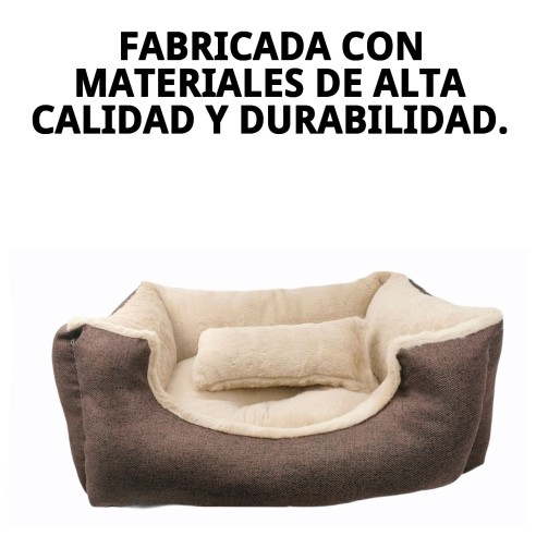 Cuna Marrón T-4 87x70x24 cm para Perros | New Collection Moly