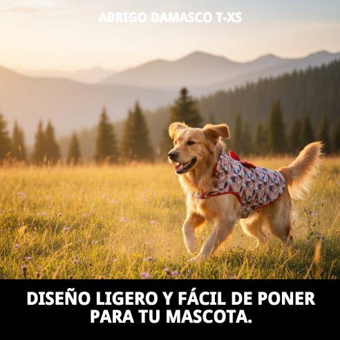 Abrigo Damasco T-XS: Estilo y Comodidad para tu Mascota